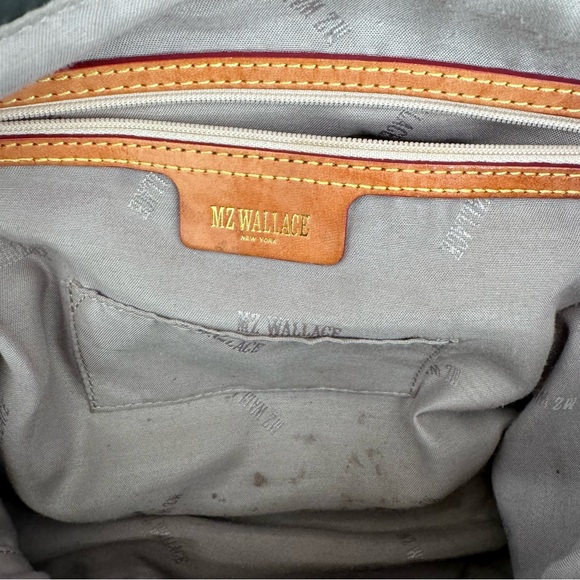 MZ Wallace Jane Bedford Tote Handbag Grey Green - Picture 6 of 10